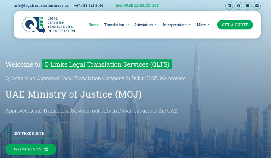 Q Links Legal Translation Services listing image